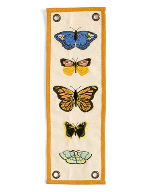 Flutter Friends Embroidered Canvas Banner