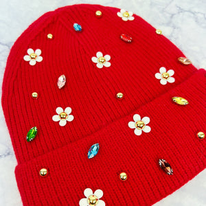 Daisy and Gem Knit Hat