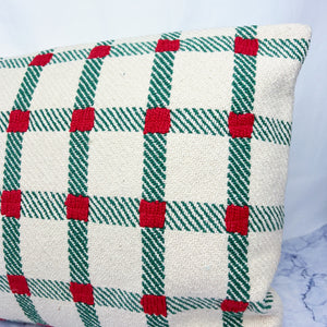 Evergreen and Holly Lumbar Pillow