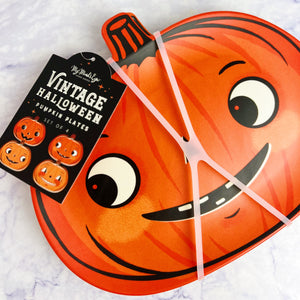Vintage Pumpkin Bamboo Plates