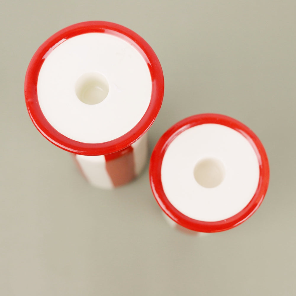 Candy Cane Stripe Taper Holder
