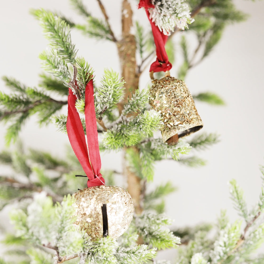 Glittering Gold Bell Ornament