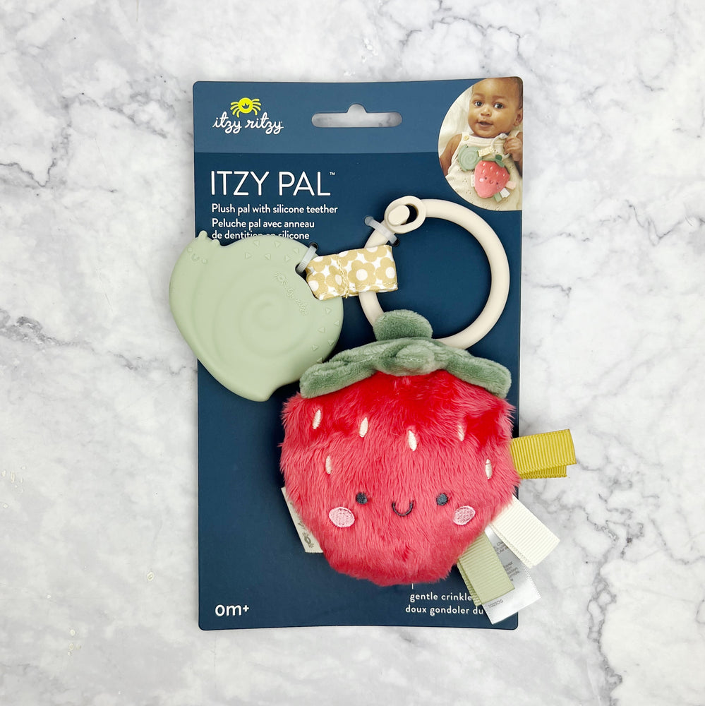 Plush Strawberry Pal with Teether