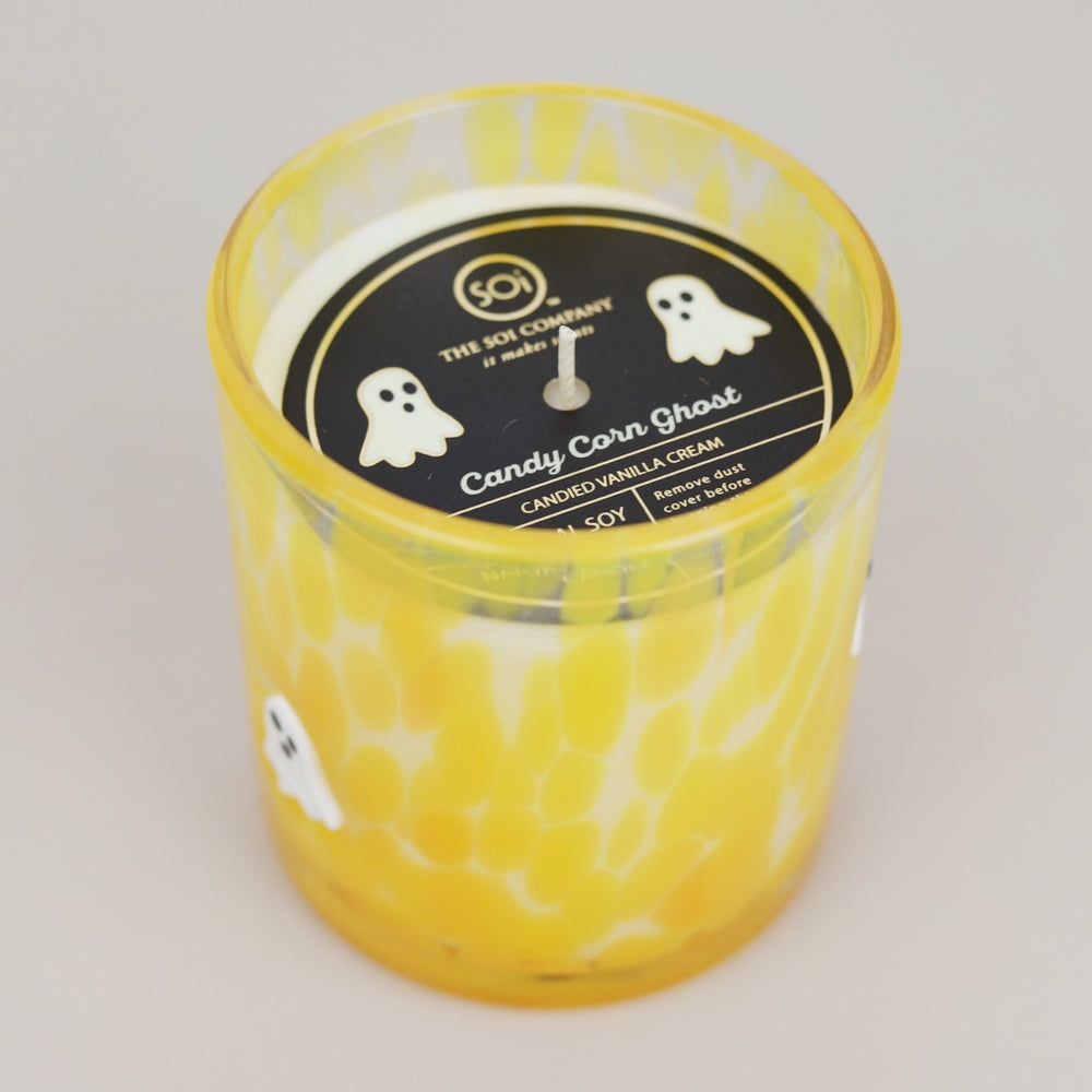 Icon Confetti Candle 12 oz - Candy Corn Ghost