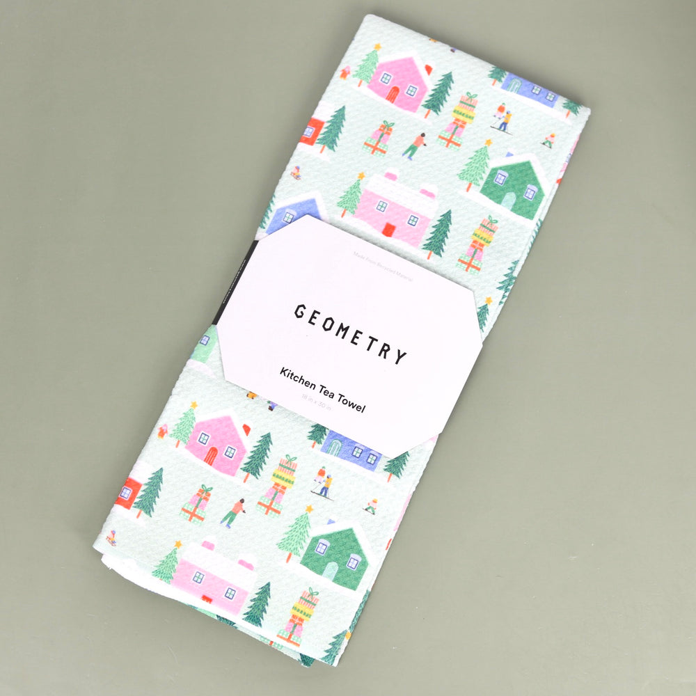 Holiday Recycled Tea Towels