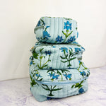 Iris Quilted Cosmetic Bag