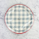Chambray Gingham Paper Plate