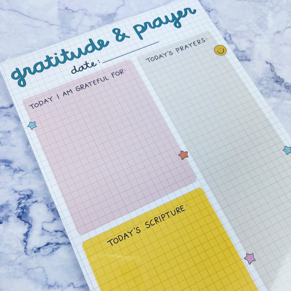 Gratitude and Prayer Notepad