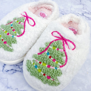 Toddler Christmas Tree Slippers