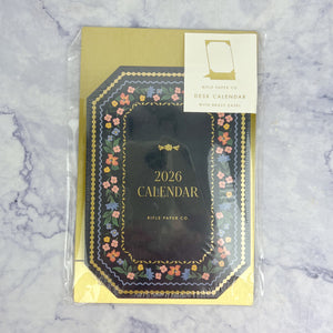 2026 Wildwood Brass Easel Desk Calendar