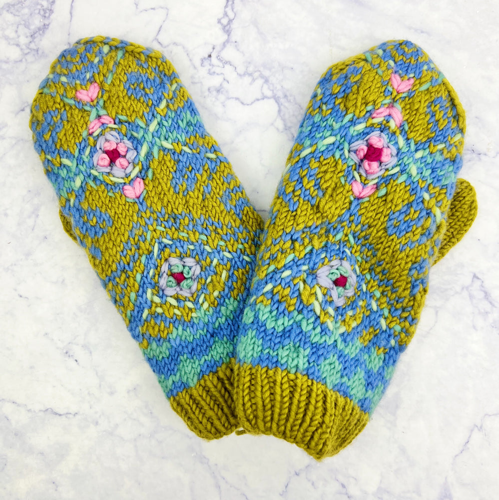 Whimsical Knit Mittens