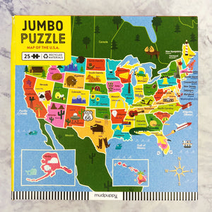 Map of the U.S.A. Jumbo Puzzle