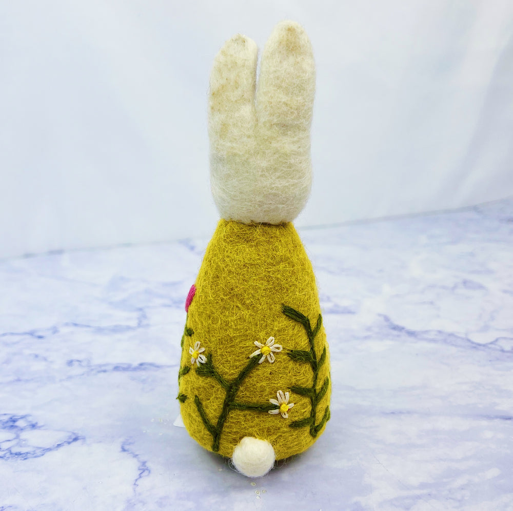 Embroidered Wool Bunny