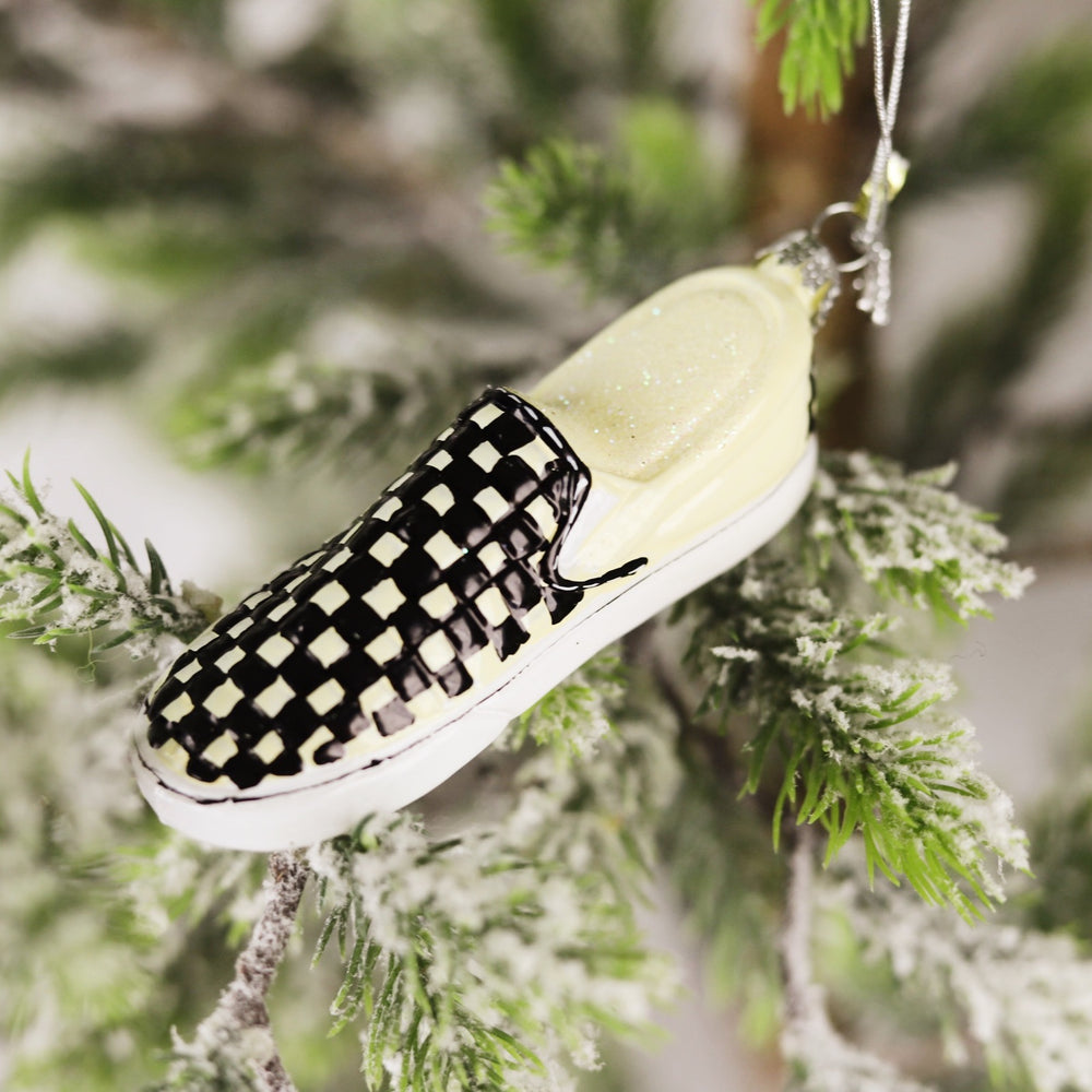 Checkered Shoe Ornament