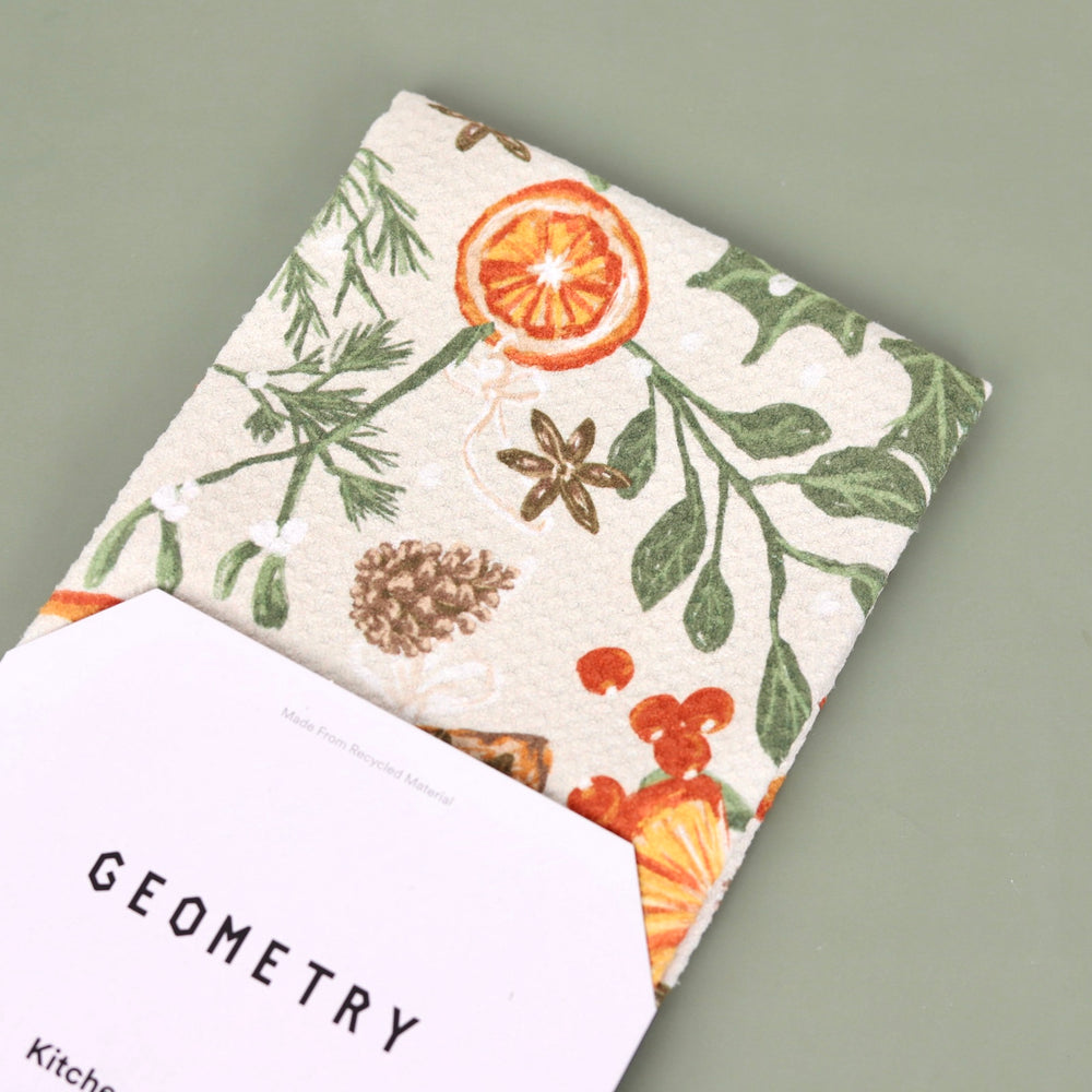 Holiday Recycled Tea Towels