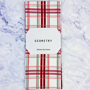 Festive Holiday Geometry Tea Towels