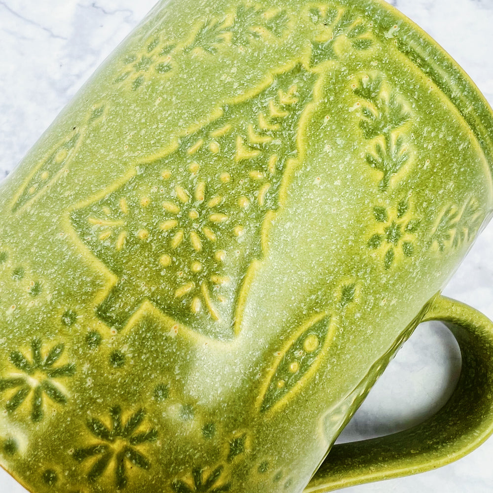 Sage Holiday Stamped Mug