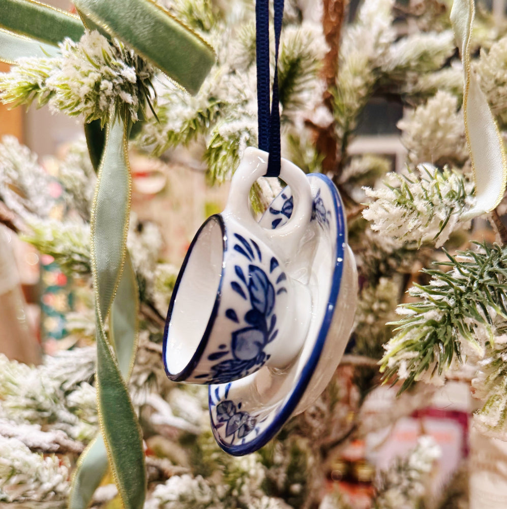 Blue China Ornament