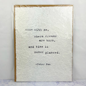 Quote Print - Peter Pan