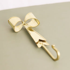 Gold Bow Wreath Hook