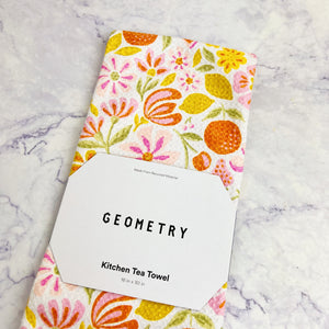 Citrus Field Recycled Tea Towel