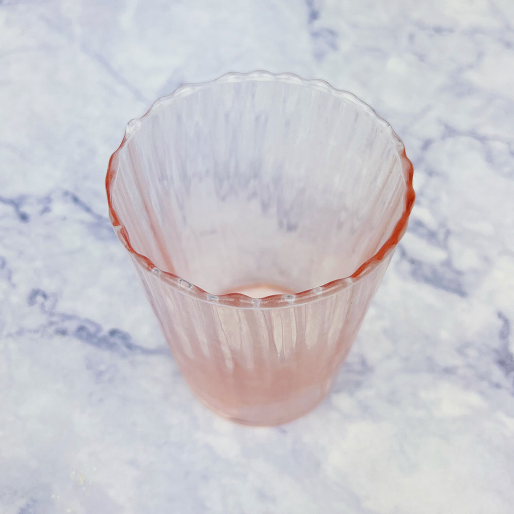 Blush Waves Drinking Glass