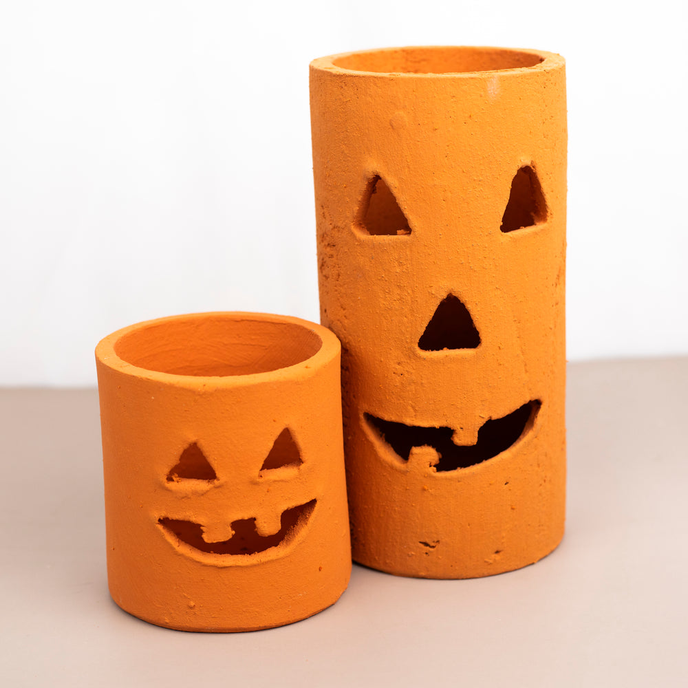 Small Clay Jack-O-Lantern