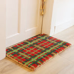Merry Plaid Coir Doormat