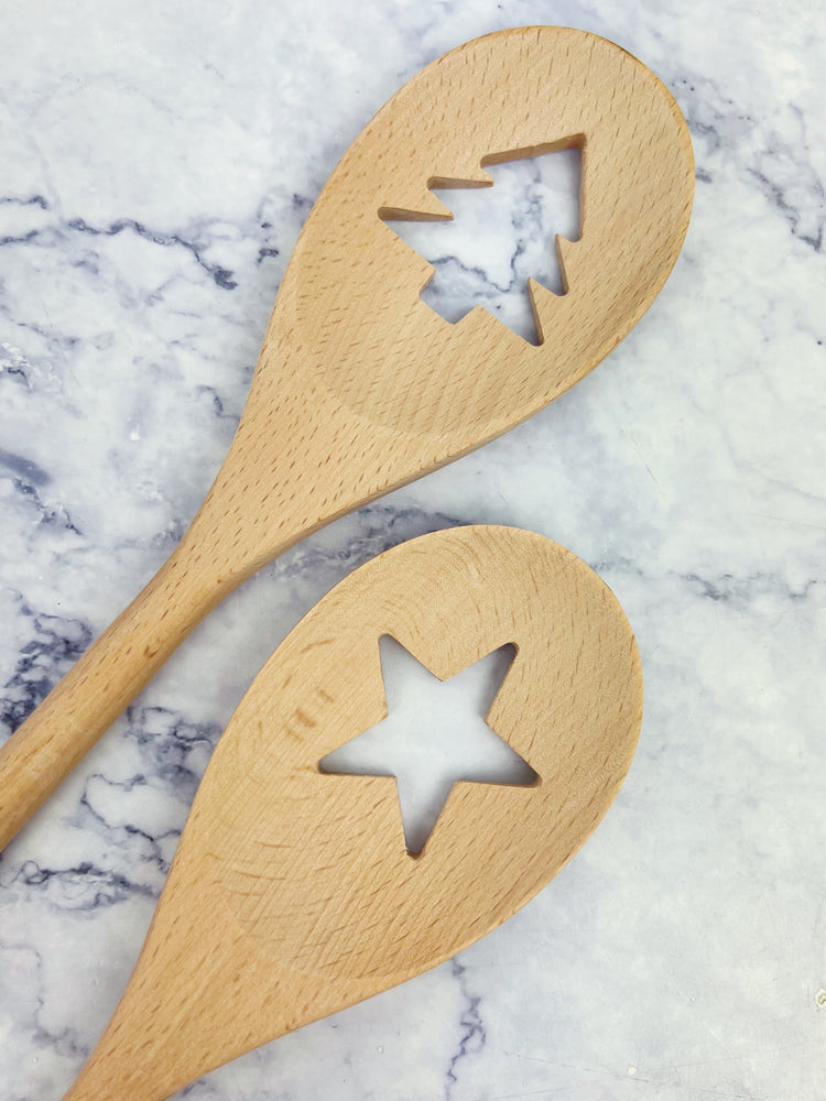 Holiday Cut-out Wooden Spoon