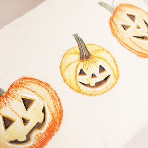 Three Jack O'Lanterns Pillow