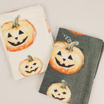 Jack O'Lantern Tea Towels - Cream