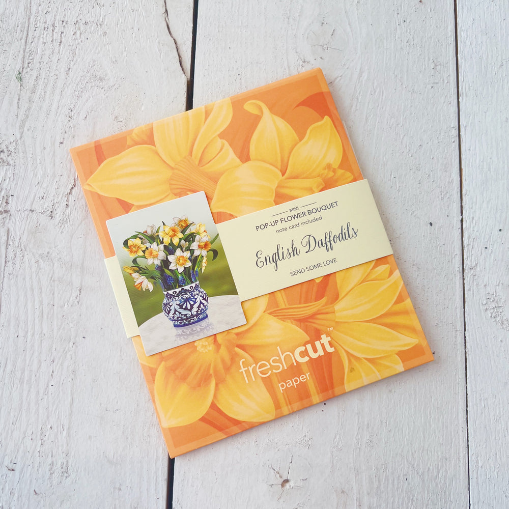 Mini Daffodils Pop-Up Greeting Card Bouquet