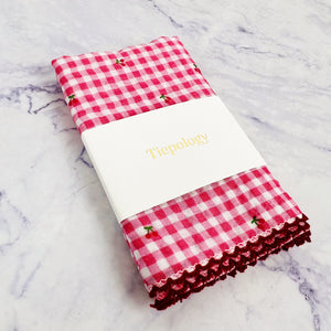 Denim Cherry Cotton Scarf