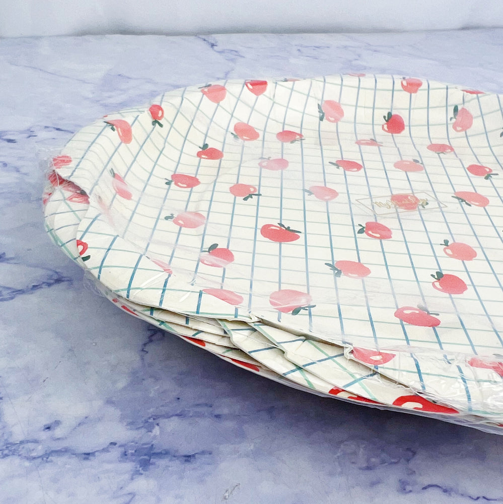 Apple For the Teacher Scalloped Plates