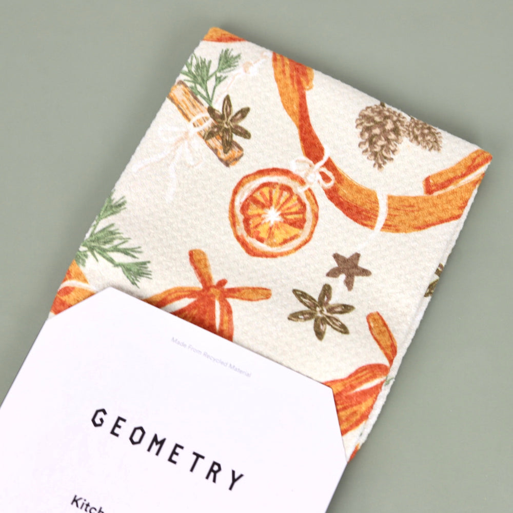 Holiday Recycled Tea Towels