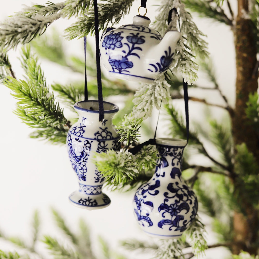 Blue China Ornament