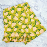 Ruffled Fruit Tea Towels with Loop