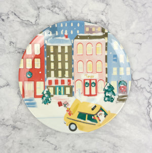 
                
                    Load image into Gallery viewer, Christmas In The City Melamine Plates
                
            