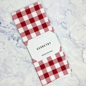 Festive Holiday Geometry Tea Towels