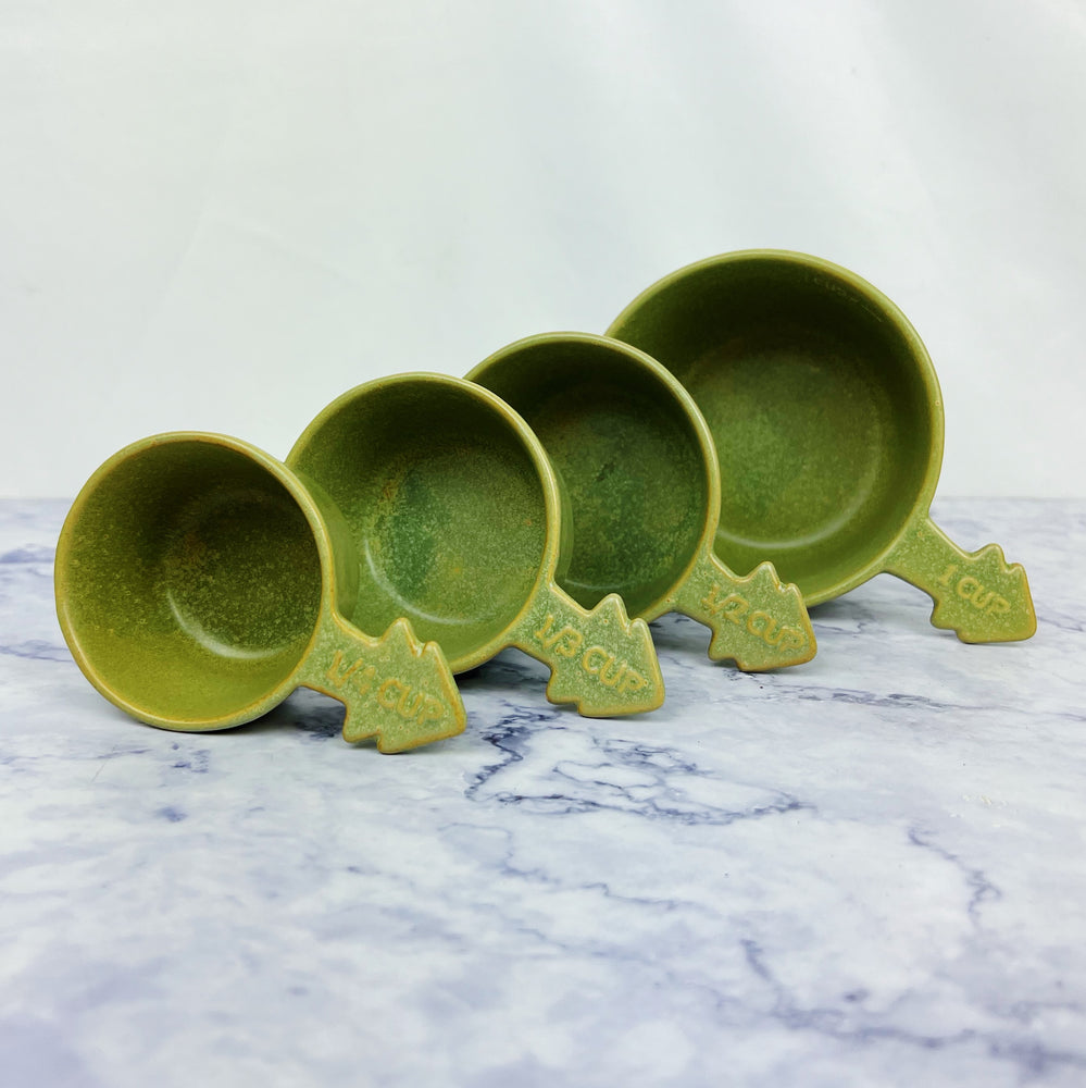 Sage Holiday Stamped Measuring Cups