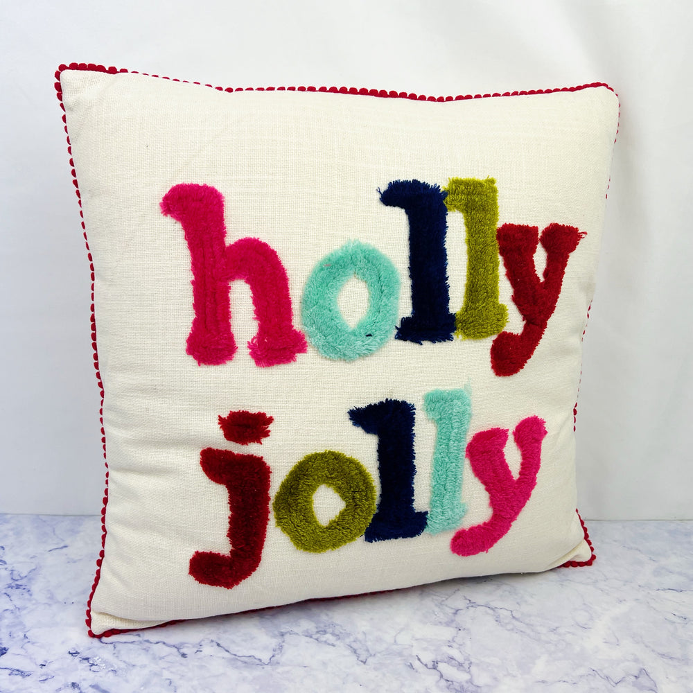 Holly Jolly Holiday Pillow