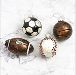 Large Glass Sports Ball Ornament