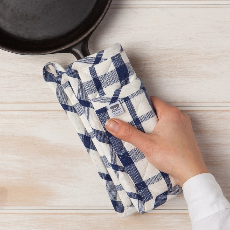 Blue Plaid Pot Holder