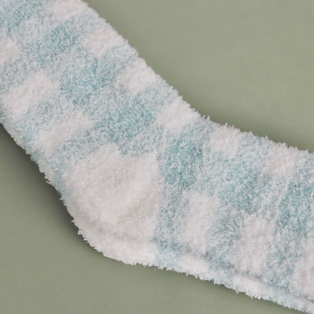 Turquoise Check Socks
