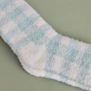 Turquoise Check Socks