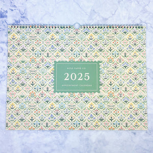 2025 Floral Appointment Wall Calendar