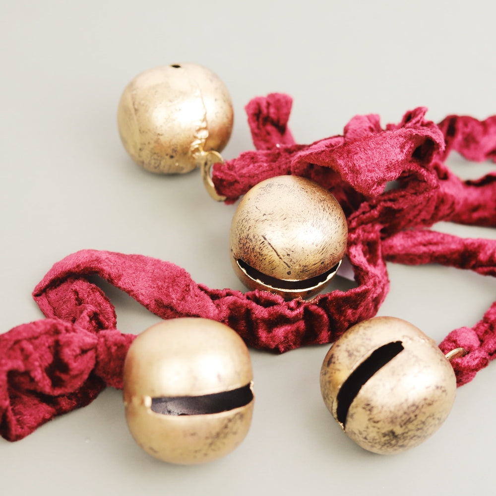 Velvet Rope with Holiday Bells