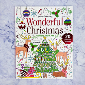 Holiday Gallery Wall Art Coloring Book