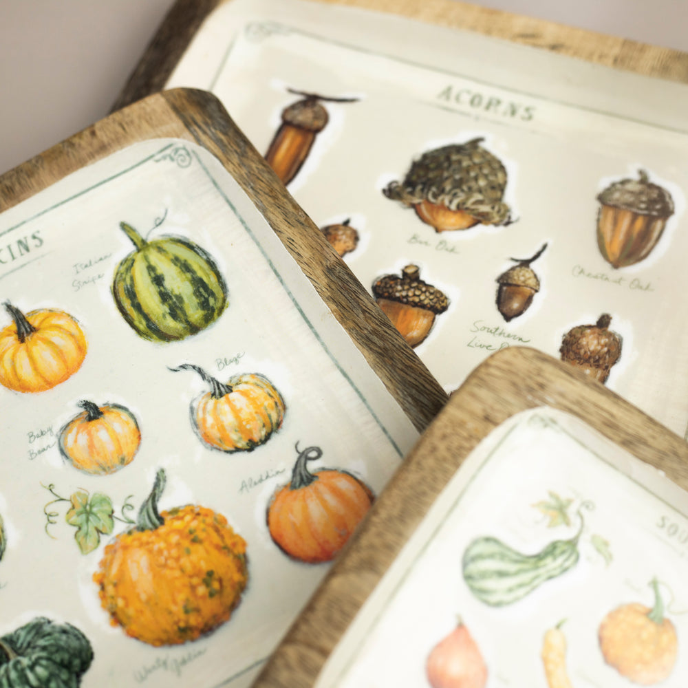 Autumnal Wooden Tray