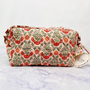 Everbloom Quilted Cosmetic Pouch